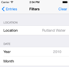 Filters for iOS and Android