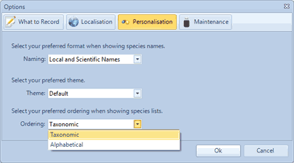 Taxonomic Ordering
